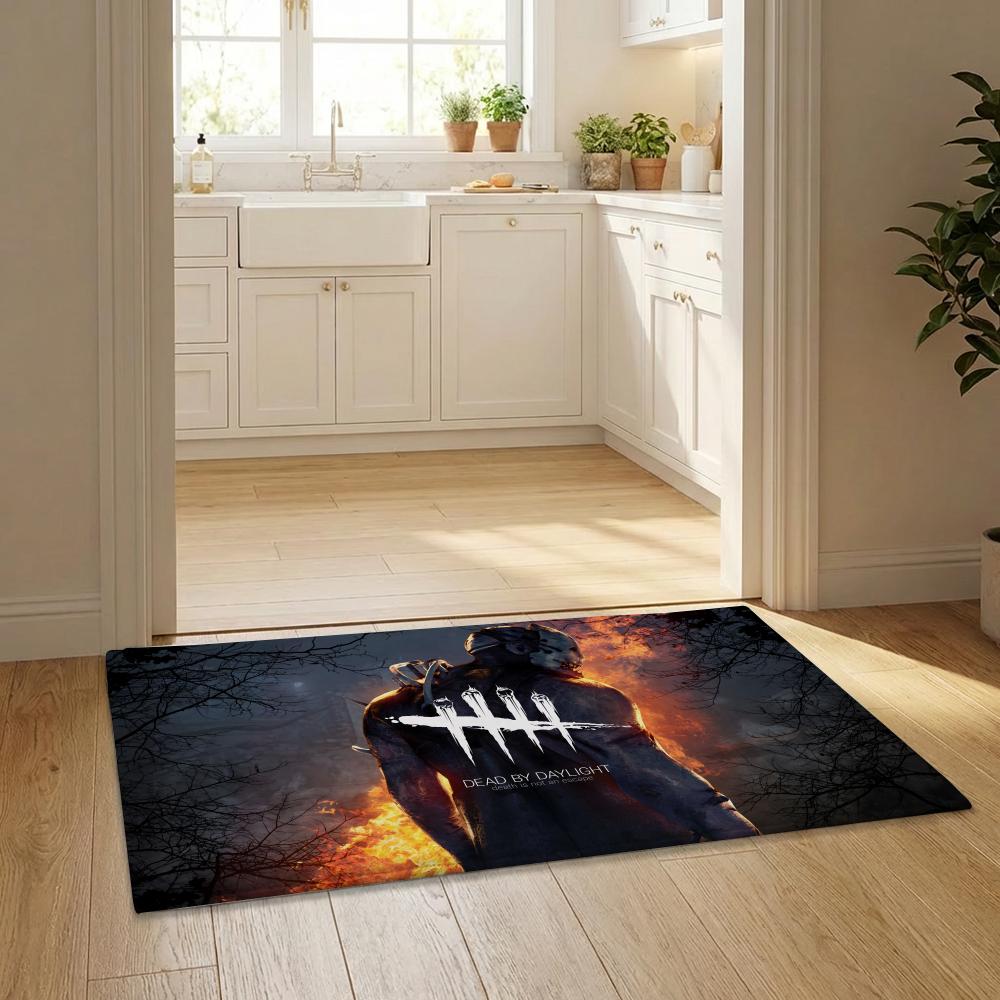 Anime D-Dead by D-Daylight Floor Mat Flannel Door Mat Non-Slip Bedroom Living Room Home Decor