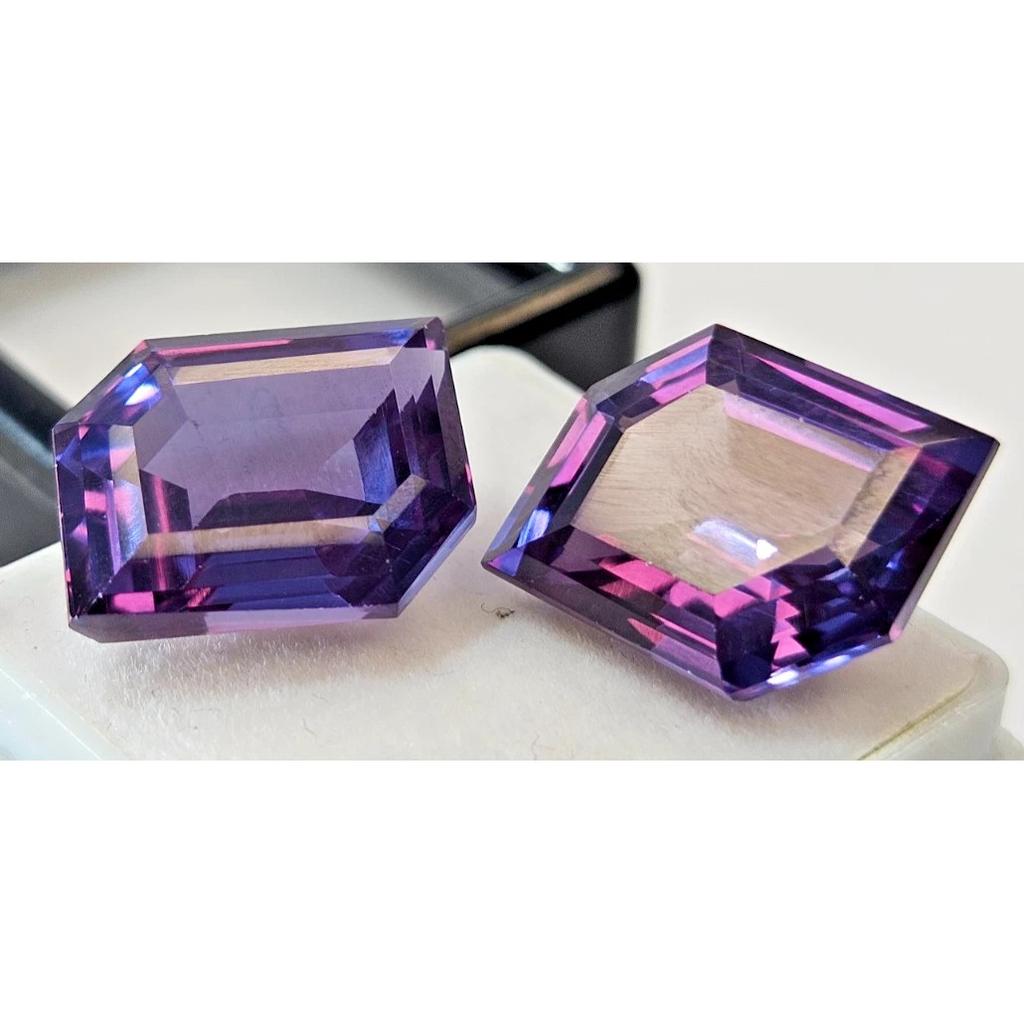 Color Change Alexandrite 26-27 Ct Fancy Cut Certified Stunning Loose Gemstone