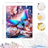 Frame Diy Paint By Numbers For Adults Beginner Kits Fantasy Butterfly Flowers Picture With Numbers Handwork Diy Gift For Home Decoration 40x50