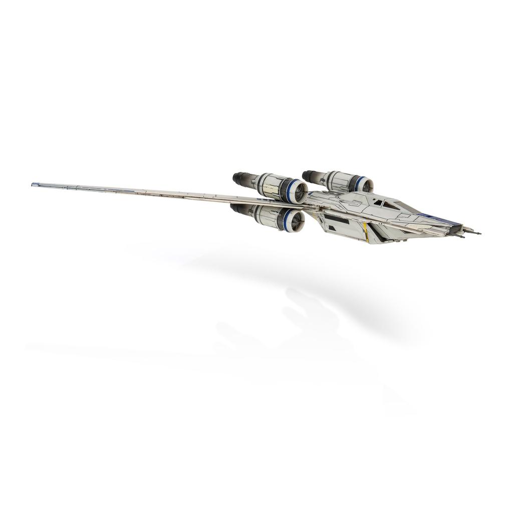 STAR WARS Micro Galaxy Squadron U-Wing Starfighter - 12-Inch Vehicle with Foldout Wings, Troop Bay, Sniper Gun, and Three 1-Inch Micro Figure Accessor