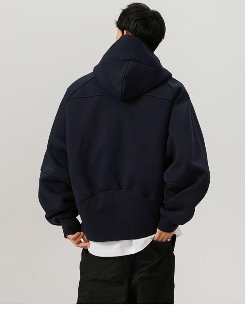 Men's Trendy Harajuku-Style Hooded Sweatshirt - Versatile, Simple, and Fashionable for Autumn/Winter.