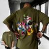Tricou de vară 2026 cu tematică Mickey Mouse Disney pentru bărbați, modă stradală, 100% bumbac pur, cu mânecă scurtă, casual, larg, respirabil, top