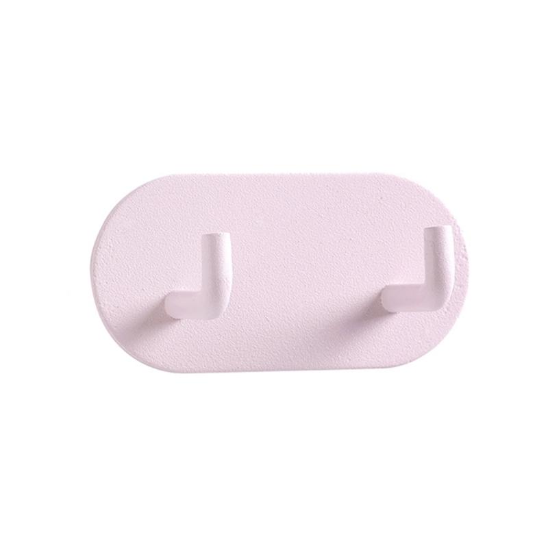 

Stick On Hook Double Hanging Not Damage Installation Home Organization Versatile Self Adhesive Hook for Bathroom Kitchen розовый
