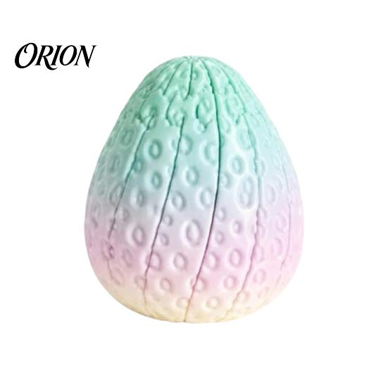 Strawberry Anxiety Reduction Toy 3D Printed Twisting Toy, Stress Relief Slippery Rotating Articulated Spiral Fruit Fidget for Home Decoration