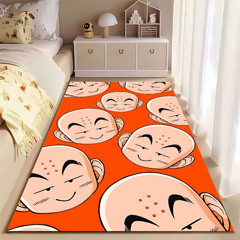Cartoon Faces Pattern Carpet suitable as a non-slip mat for the living room or bedroom sofa