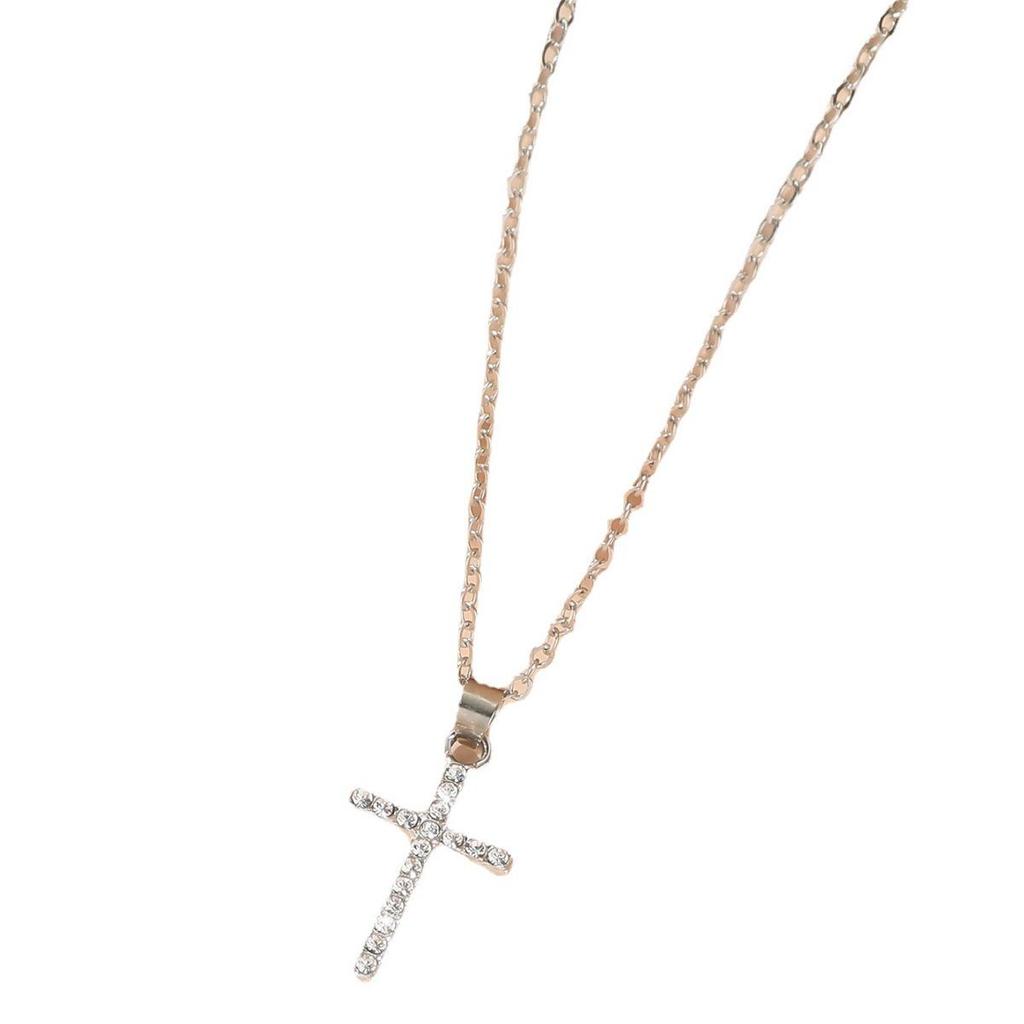 Men's and Women's Minimalist Cross Pendant Necklace - Contemporary Cold Style