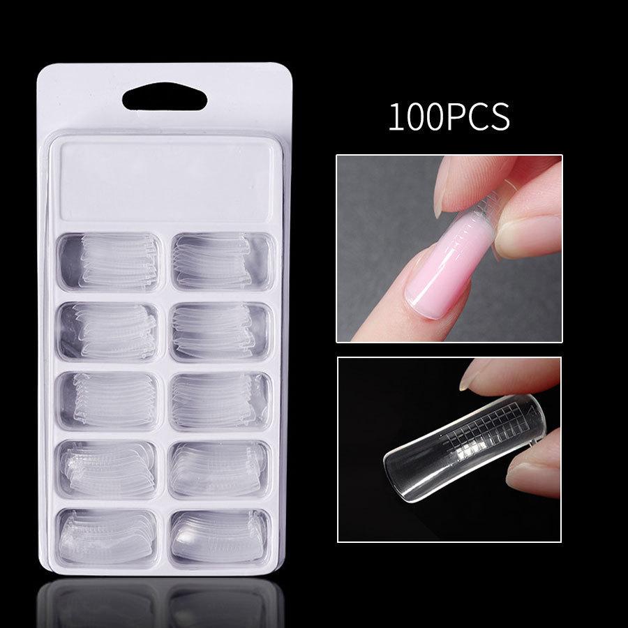 

Форма для удлинения ногтей Crystal Nail Piece Box Paper Free Holder Многоразовая форма для быстрого удлинения ногтей