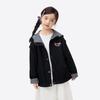 Girls' Casual Hooded Denim Jacket