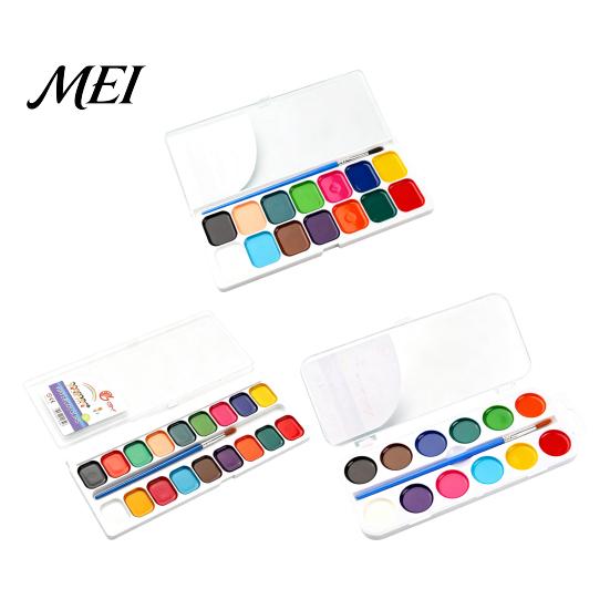Safe Painting for Kids Watercolor Paint Set, Portable Washable Solid Palette, Bright Drawing Tools Children Colors Pigment Kit, And Beginners