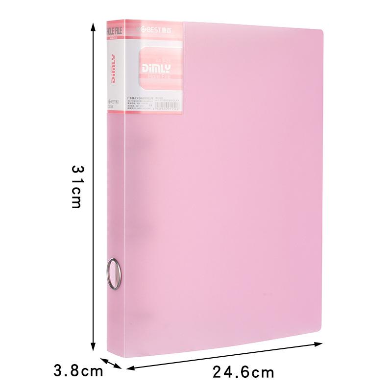 Four-hole A4 Punching Binder Send Hole Punch 4-hole Folder A4 Paper Clip Information Book Storage Transparent Book Clip