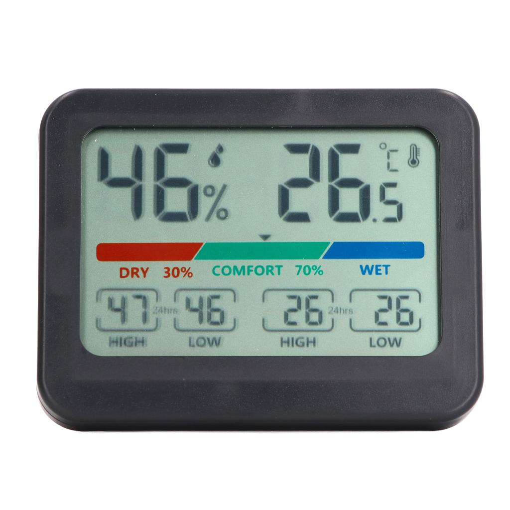 Digital Hygrometer Termometer LCD-display Elektronisk Temperatur- och Fuktighetsmätare Magnetisk