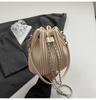 This Year, Niche Pleated Bags Are Popular, Women's 2025 New Spring and Summer Messenger Bags, Handbags, Korean Versatile Bucket Bags.