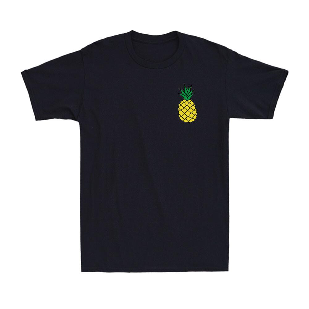 Pineapple Shirt Pineapple Left Breast Pocket Graphic Novelty Unisex's T-Shirt