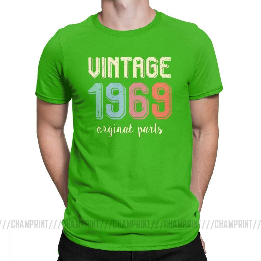 Vintage Retro 1969 50 Years Old 50Th Birthday Gift T Shirt T Shirt For Male Round