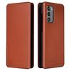 Dla LG Wing 5G Etui z Teksturą Włókna Węglowego, Poziome Flip, TPU + PC + Skóra PU z Miejscem na Karty
