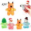 Sicheres TPR Quetschspielzeug Weihnachten Weihnachtsmann Schneemann Stressball, Langsam aufsteigendes weiches Fidget für Angst Spielzeug Linderung, Niedliches Feiertags Dekompression Geschenk Tragbar