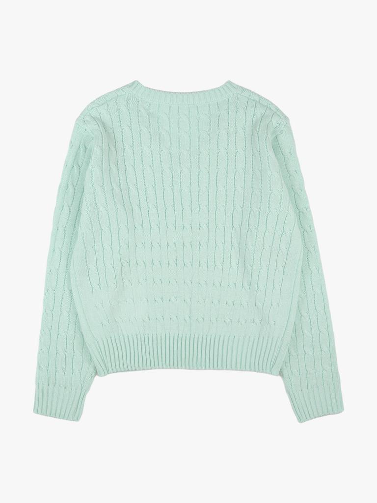 PINK PINEAPPLE Classy V-Neck Knit_Mint