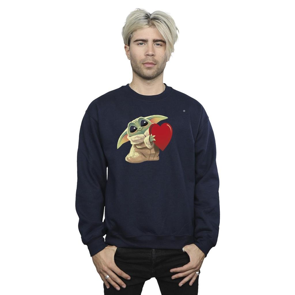 Star Wars Mens The Mandalorian The Kids With Heart Sweatshirt