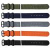 Nylon Three-Ring Buckle Watch Band for Samsung Active 3/4/5 & Huawei S3 - Canvas Woven Wristband
