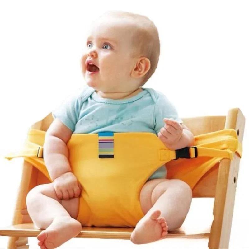 

Baby Meal Strap Portable Child Seat Harness Baby Meal Strap Prevent Baby From Falling Foldable Portable Storage Accesorios Bebe жовтий