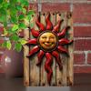 Vintage Sun Metal Tin Sign Retro Wall Art Decor for Home Bar Garage