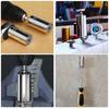 MAEXUS Universal Socket, Fits 7-19mm (1/4-3/4 Inch), 54 Built-in Steel Pins, Multi-Function 2-Piece Set, Work Tool with Drill Adapter