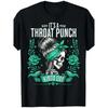 Unisexs Its A Throat Punch Kinda Day Skull Roses Graphic Tee Edgy Casual Streetwear With Teal Bandana Vibrant Roses Design