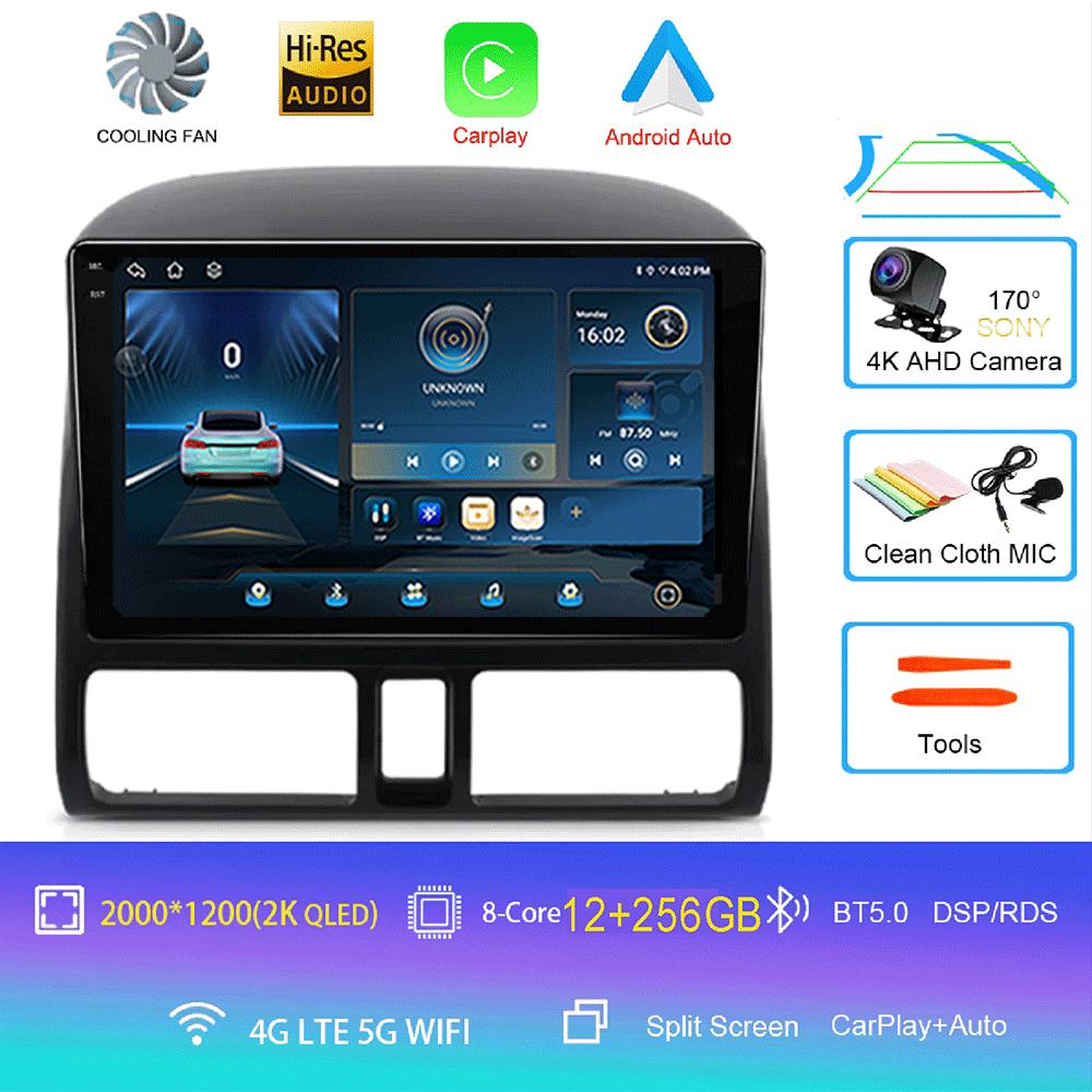 Android 14 Carplay Car Radio For Honda CRV CR-V 2001 - 2006 Multimedia Player GPS Navigation Head Unit 2din Stereo WIFI+4G