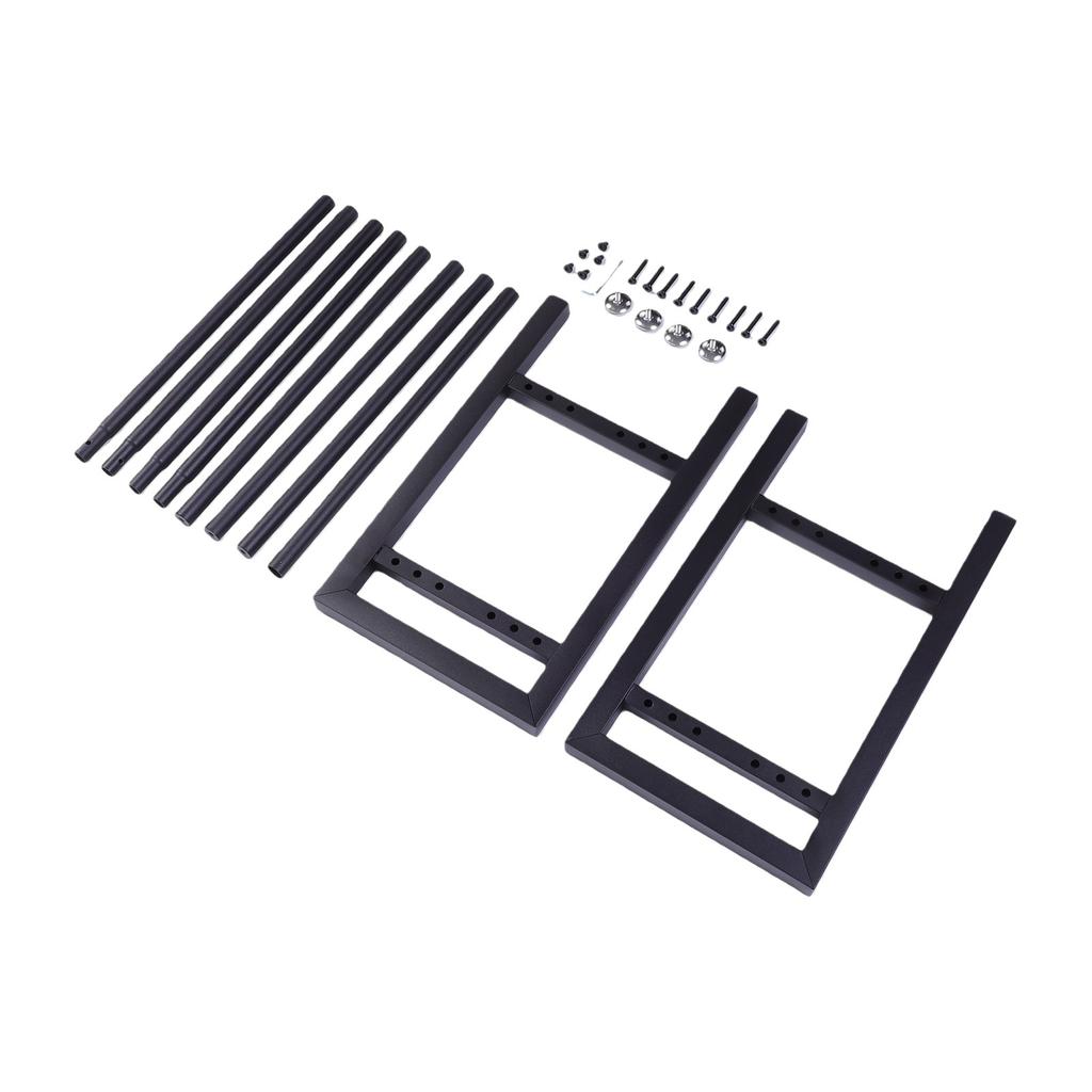 Suporte de Peso de 2 Níveis Pesado Capacidade de 300 Lbs Barra Horizontal Ajustável Suporte para Halteres para Academia em Casa