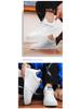 2024 Men's Trendy Korean Style White Sneakers: Versatile, Wear-Resistant, Casual Sports Shoes for Spring