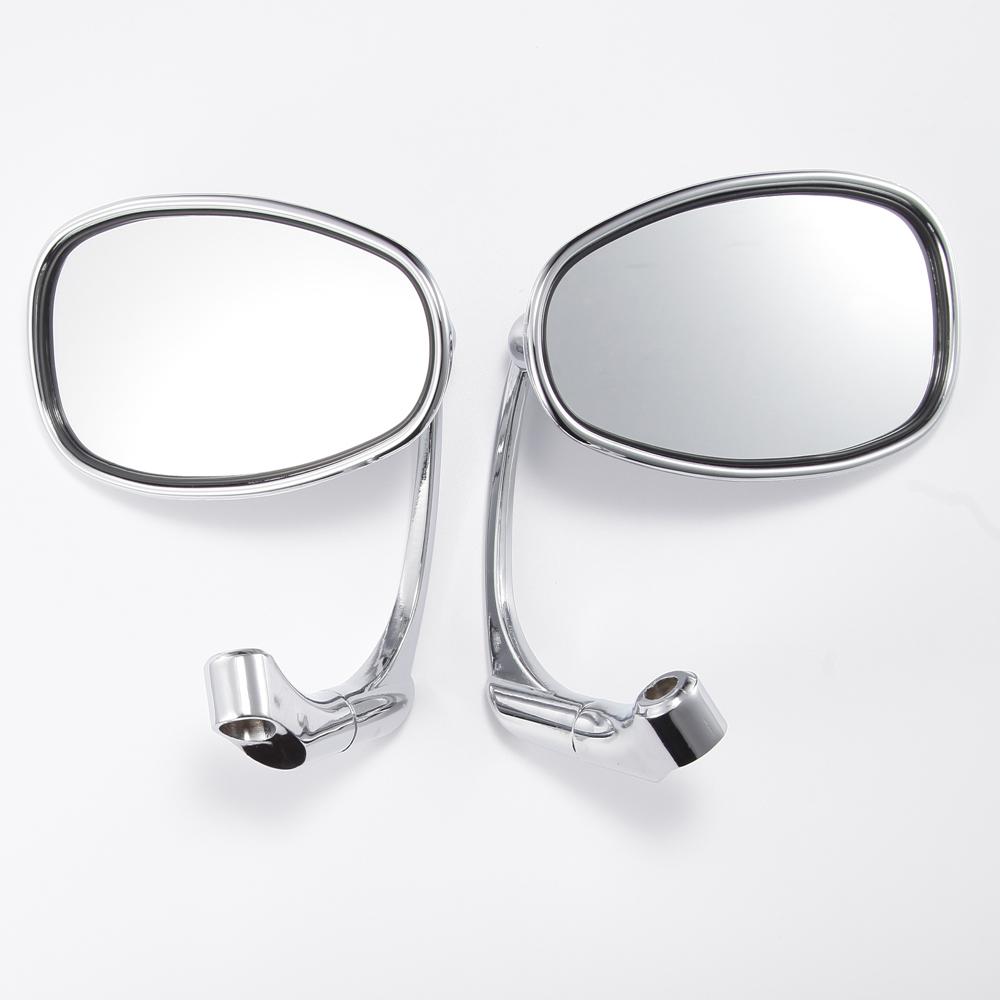 

1 пара 10 мм мотоциклетные хромированные круглые наконечники для скутера, аксессуары для скутера, боковое зеркало заднего вида, регулируемое для кафе