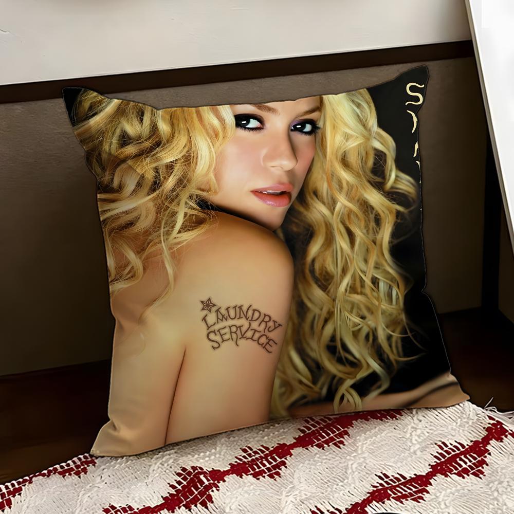 Singer SShakira Cushion Cover Reversible Soft Durable Pillow Cover Home  Car MultiScene Use for Daily Comfort