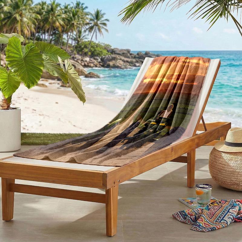 Tractor Fashion Beach Towel: Ideal for Summer Adventures Soft, Absorbent and Quick Drying Suitable for Swimming and Bathing