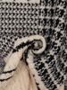 IKALOOK Houndstooth Check Pattern Color Block Scarf Amu138