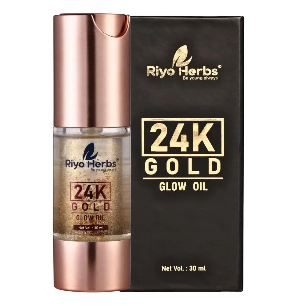 Riyo Herbs 24K Gold Glow Oil For Skin Brightening 30ml