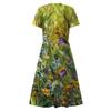 Women's Summer Casual Fashion Floral Print Short Sleeve V-Neck Swing Dress