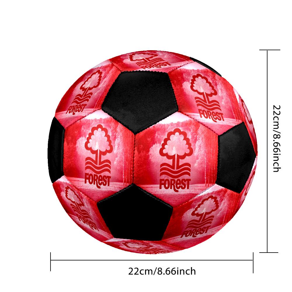 Nottingham Forest F.C Soccer Ball Colorful All Ages Machine Stitched PVC Competition Ready Durable High-Bounce.SIZE5
