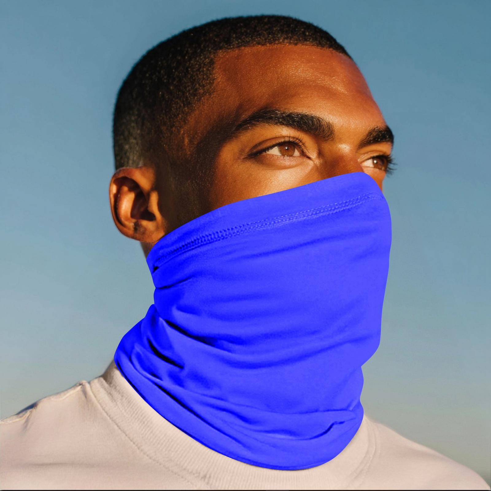 

Уличная маска от солнца для велоспорта, рыбалки, анти-ультрафиолетовая бандана, солнцезащитная повязка на шею One Size синий