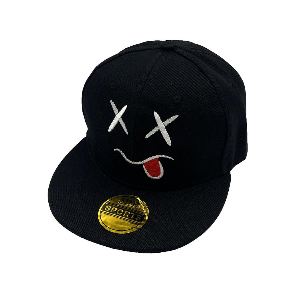 

Emoji Baseball Cap With Embroidered Letters Summer Sun Protection Adjustable For Casual Wear SmileFace