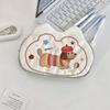 Multifunctional Mini Cosmetic Bag Puppy Stationery Holder Bag Sweet Small Item Bag  Girls