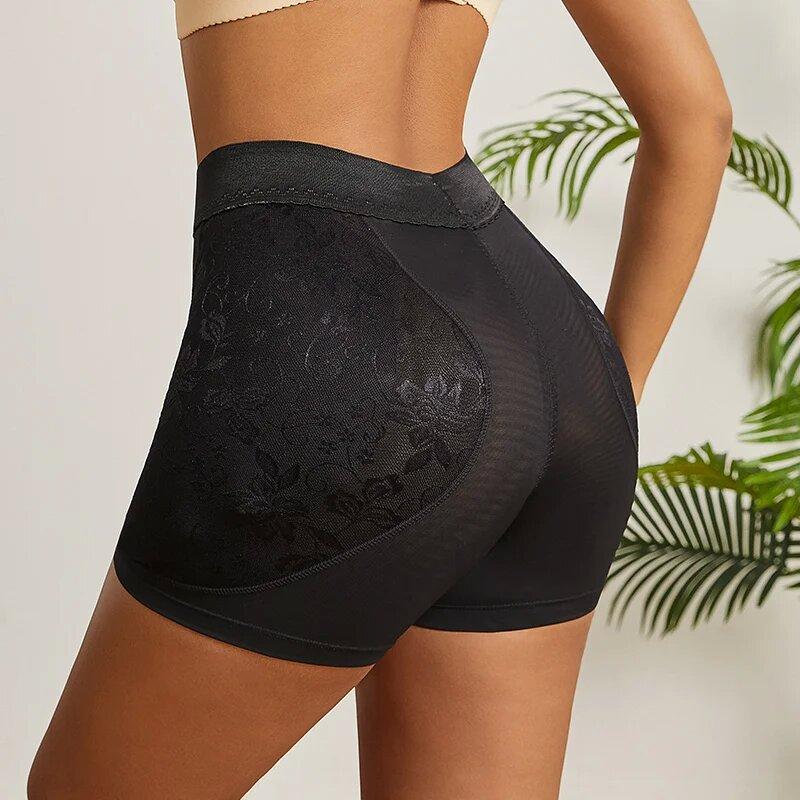 Shapewear Women High Waist Panty Control Panties Body Shaper Seamless Brief Lace Hip Lifte Padded Booty Shaper Hip Enhancer