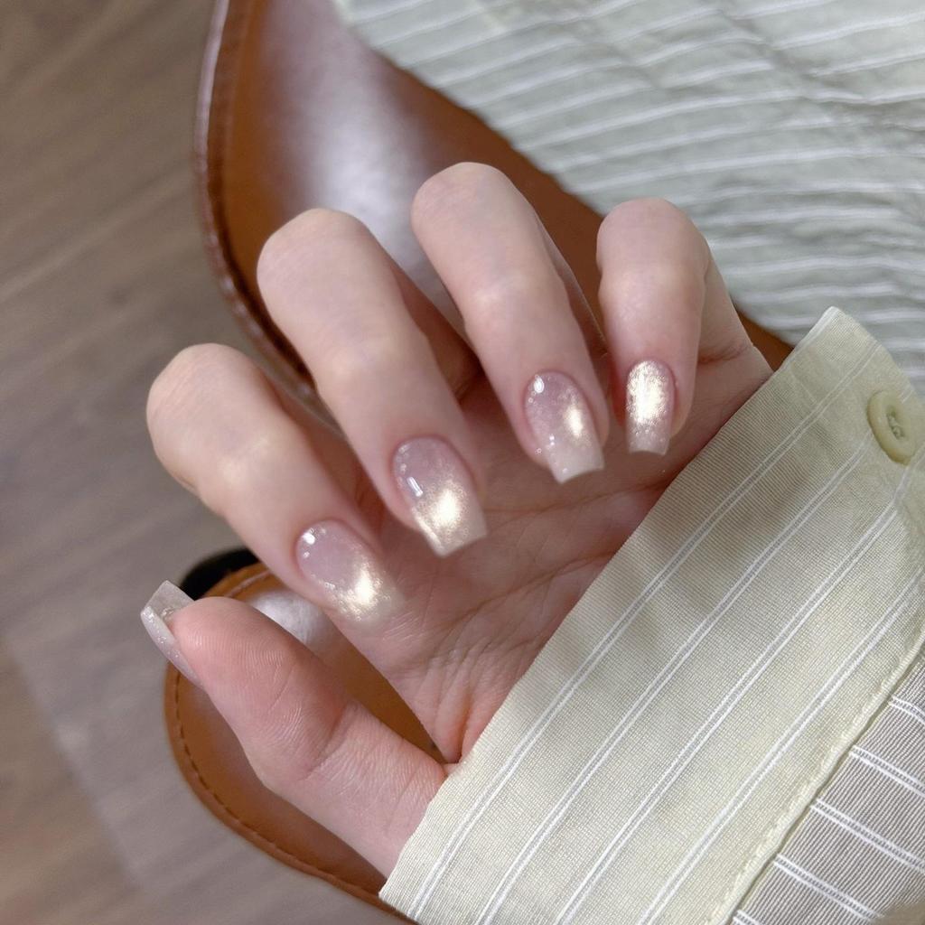President Hua Little Black Bottle Leveling Gel: Satin Porcelain White Cat Eye & Crystal Whitening Gel Polish, 60 Colors