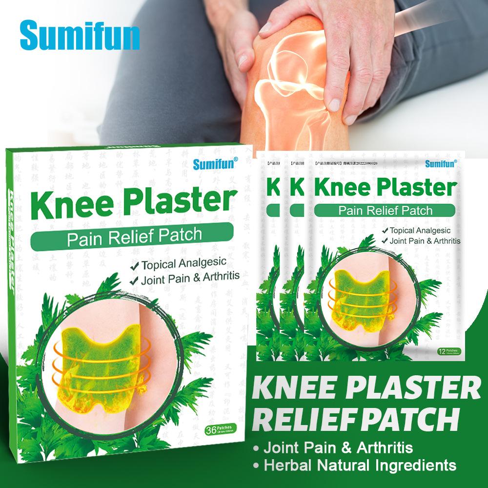 36pcs Wormwood Knee Plaster Pain Relief Patches Chinese Herbal Medical Plaster Muscle Joint Stickers