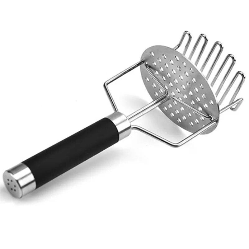 Herramienta de cocina Prensa de patatas de acero inoxidable de doble capa Triturador de patatas Triturador de batata Triturador manual de frutas