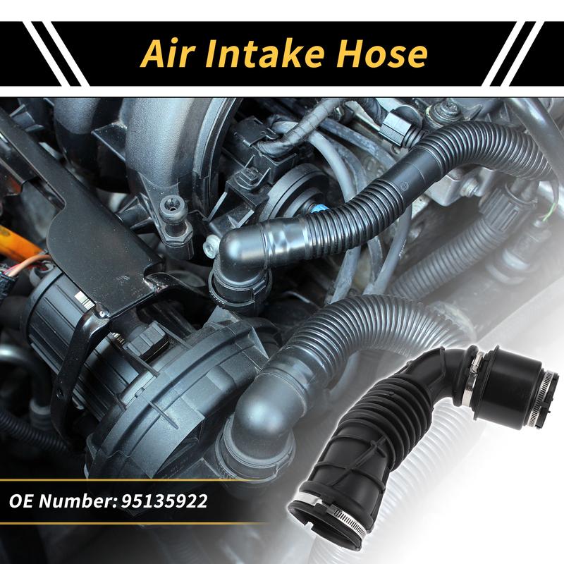 X Autohaux Engine Air Intake Hose for Buick Encore 2013 Air Cleaner Intake Hose No.95135922 Rubber 1 Pcs