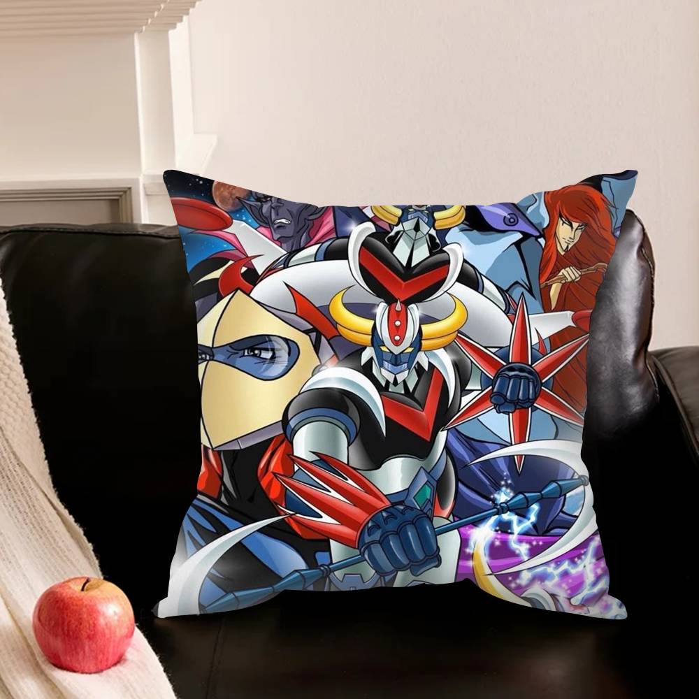 U-Ufo R-Robot G-Goldorak-K Various Sizes Square Pillowcase For Car Home Bedchamber Decor