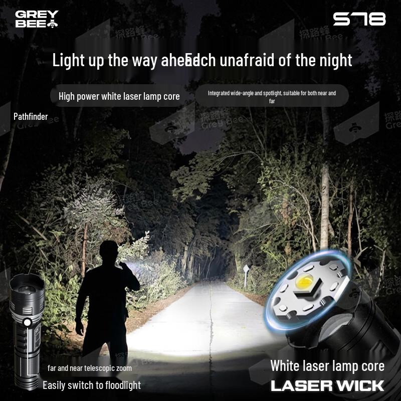 Rechargeable Tactical Zoom Flashlight