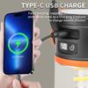Portable Camping Lamp 5-in-1 Modes Lanterns Solar Outdoor Emergency Lighting Waterproof Solar and USB Charge for Camping Tent