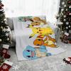Pokemon Pikachu Eevee Bulbasaur Charmander Squirtle Flannel Throw Blanket Soft Warm Sofa Bed Blanket Home Decor Gift