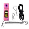 Portable Digital Camera 0.96 Inch Screen 1080p 64MP Vintage Keychain Camera with 230 Degrees  Rotating Lens Built In